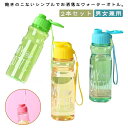 2本セット ウォーターボトル 水筒 550ml ボトル プラスチック スポーツボトル 運動水筒 直飲み ins風 耐冷耐熱 おしゃれ 透明 軽い 便利 通勤 子...
