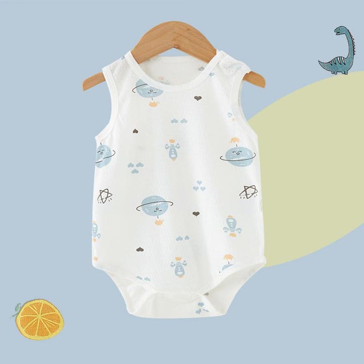 2枚セット ロンパース 肌着 新生児 乳児 ノースリーブ 赤ちゃん シンプル 子供服 くま クマ 子ども 女の子 男の子 春 夏 タンクトップ 出産準備 出産祝い 下着 ギフト プレゼント 66 73 80 90 100 送料無料 3