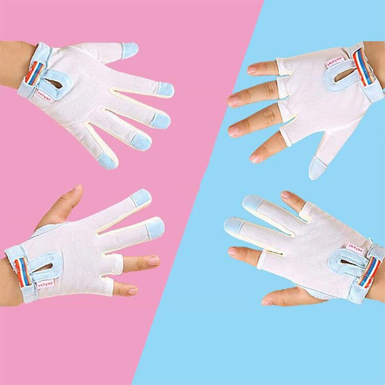 指しゃぶり ゆびしゃぶり てぶくろ 手袋 歯がため 指しゃぶり対策 やめさせる おし...