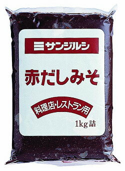 ■商品説明豆みそ独特のコクのある風味が特徴です。お味噌汁はもちろん、味噌料理の隠し味にもご利用ください。 メーカー名 サンジルシ 商品番号 36520 規格（内容量） 1kg　　　　　　　　　　　　　　　　　 販売単位 パック 外装サイズ 230×140×40 最終加工地 日本 ケース入数 10入 状態 ペースト状 原材料 大豆（アメリカ産）(分別生産流通管理済)、食塩、砂糖／調味料（アミノ酸等）、酒精 賞味期限 パッケージにてご確認いただいております。 保存方法 常温保存 [この商品のキーワード]みそ、味噌、調味料 タスカルネットショップお問い合わせ窓口 電話：0120-625-174 （受付時間：月〜金曜　10時〜17時） E-mail：t&#97;su&#99;a&#108;l&#95;4&#64;s&#104;&#111;p&#46;&#114;a&#107;&#117;&#116;&#101;&#110;&#46;co&#46;&#106;p ※土・日曜日のお問い合わせは月曜日以降のご返答となります。新法非対応の為、販売不可