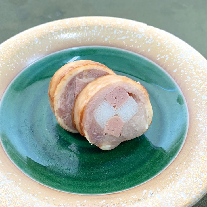 【お正月】山福）チキンロール市松 　260g（カットなし）　山福　お正月　チキンロール　チキンロール..