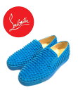 クリスチャンルブタン 新品 未使用 2017ss ルブタン Roller-Boat Men's Flat ブルー CHRISTIAN LOUBOUTIN 靴 スニーカー スリッポン クリスチャン ルブタン