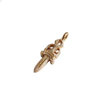 クロムハーツ 22k ダブルダガー パブェダイヤ 美品【中古】