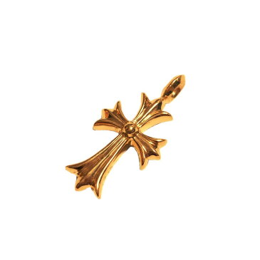 クロムハーツ 22k タイニーファットクロス ブルー サファイヤ サファイア 極美品【中古】