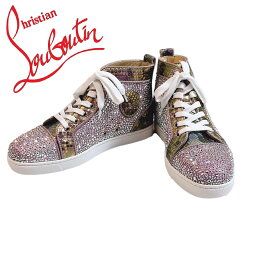 クリスチャンルブタン 【新品】Christian Louboutin LOUIS WOMAN FLAT MET SUE/PYT CHANG/PAV M009 ルブタン スワロフスキー マルチカラー レインボー スニーカー レディース 希少 誕生日