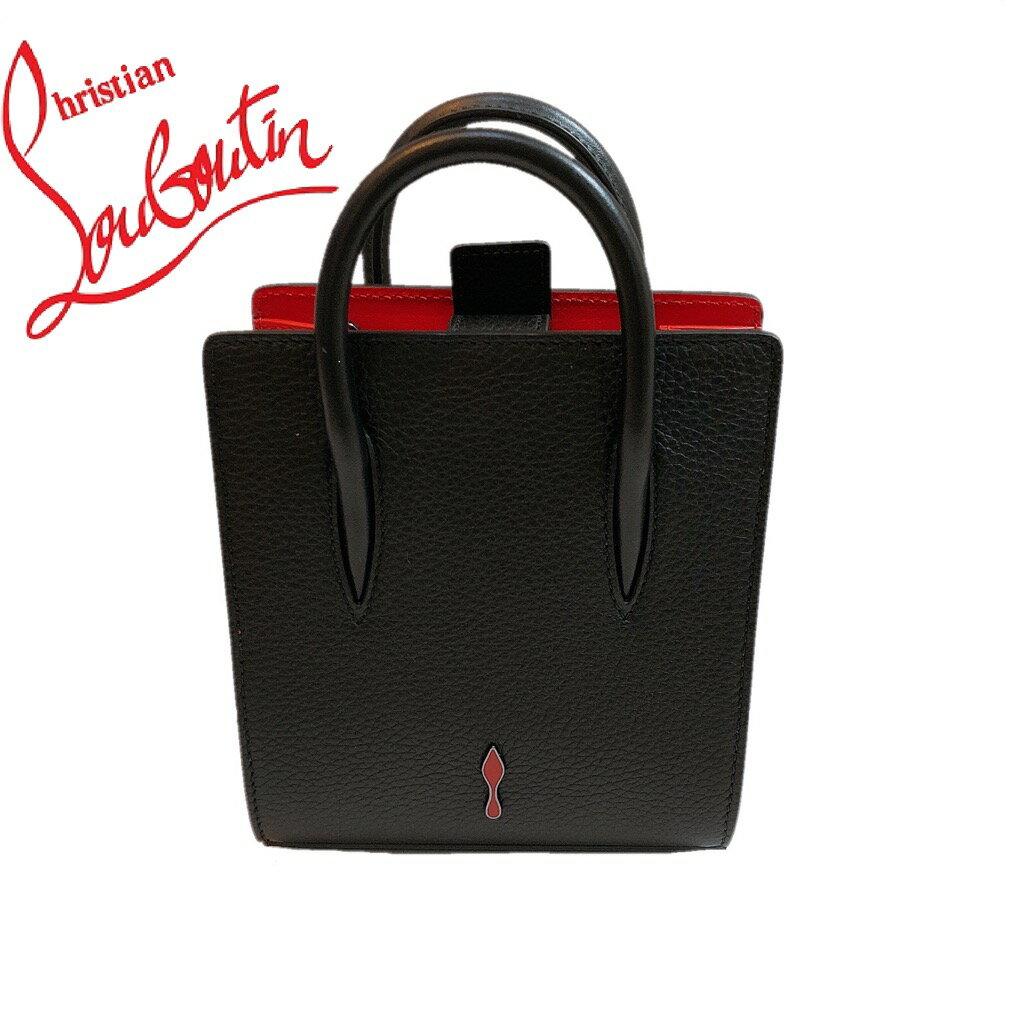 【新品】Christian Louboutin クリスチャン ルブタン PALOMA NANO CALF EMPIRE PATENT パロマ ナノ ブラック スパイクスタッズ 3175111 ハンドバッグ ショルダーバッグ パテントレザー レディース 誕生日　正規品