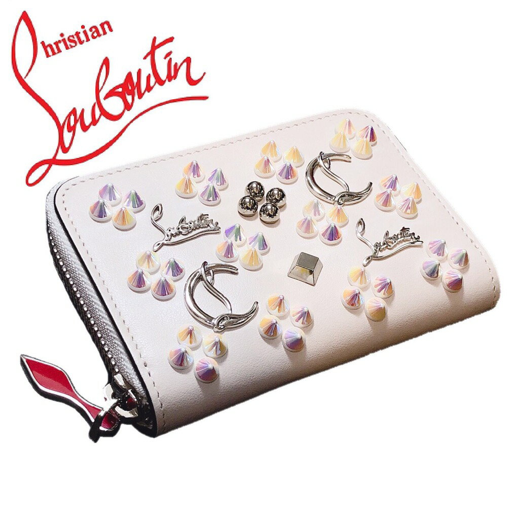 【新品】Christian Louboutin クリスチャンルブタン W PANETTONE COIN PURSE パネトーネ コインパース 小銭入れ IVORY アイボリー レディース 正規品