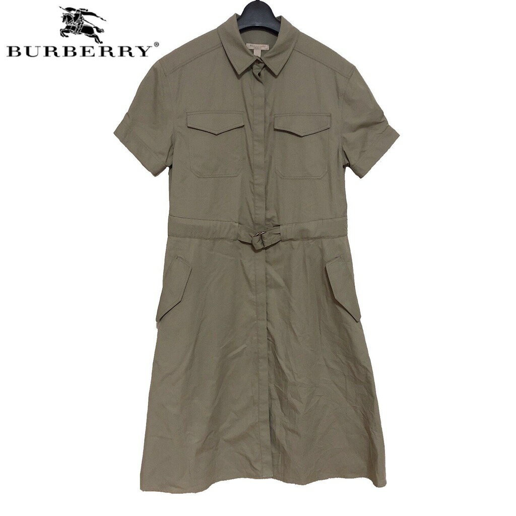 【新品】確実正規品 BURBERRY BRIT　バーバリーブリット シャツ　ドレス ワンピース 半袖　レディース