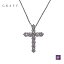 GRAFF  饦   顼 ڥ Round Diamond Cross pendantLarge White ͥå쥹 750 K18 WG ۥ磻ȥ 