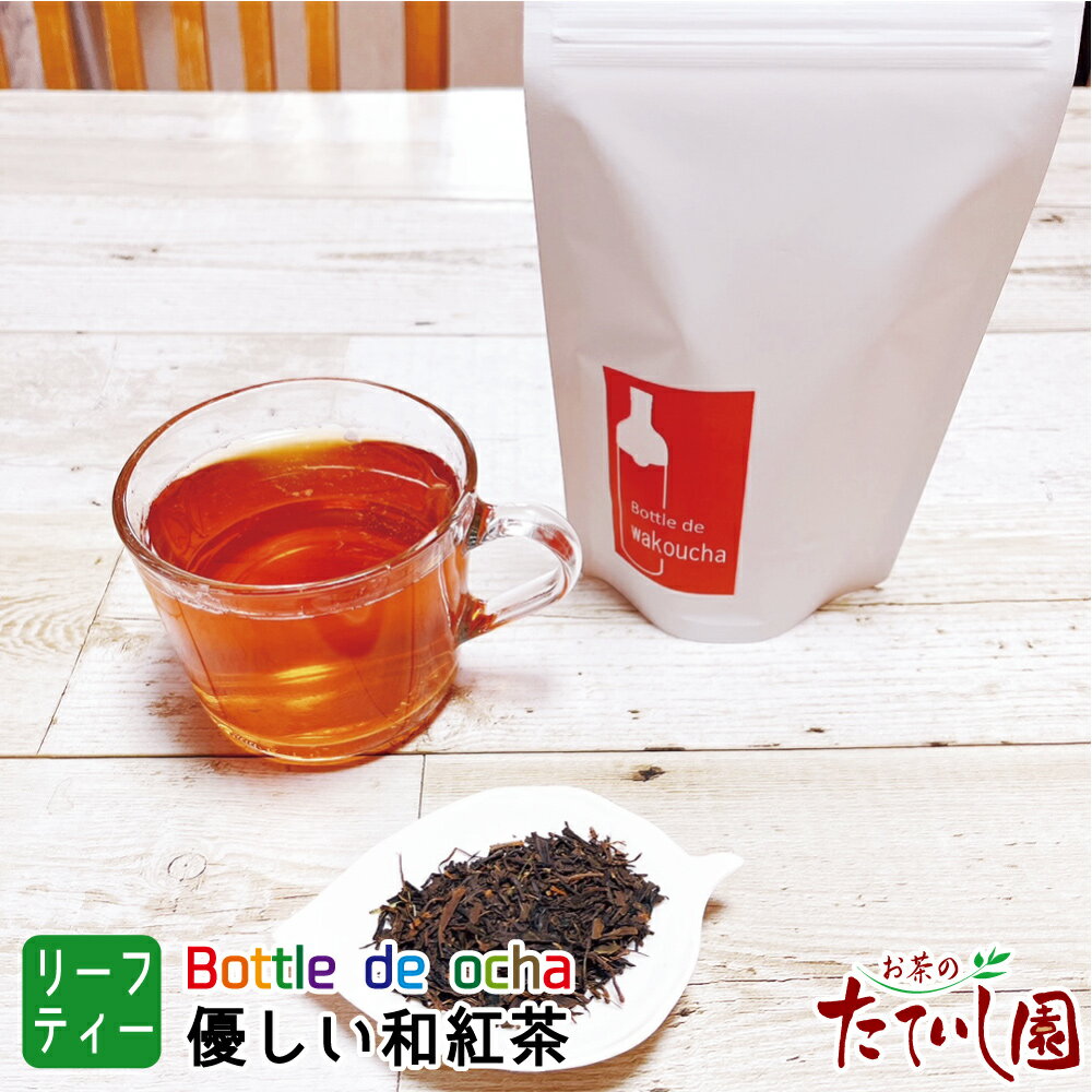 【フィルターインボトルで水出し茶】毎日飲みたい 優しい味わいの和紅茶リーフ80g