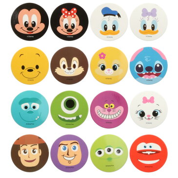 Disney ディズニー マスキングテープ 16種類のキャラクターの顔がマスキングテープになって登場！1セット16個入 ミッキー ミニー プーさん スティッチ チップ&デール マステ[送料無料]