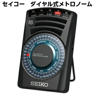 SEIKOセイコーダイヤル式メトロノームブラックSQ60B電子メトロノーム