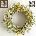 ドライフラワー リース プレゼント インテリア 誕生日 お祝い 「Mグリーン」 結婚祝い 開店祝い 新築祝い フラワーリース 人気 おしゃれ ナチュラル 人気 お花 ギフト 壁飾り 女性