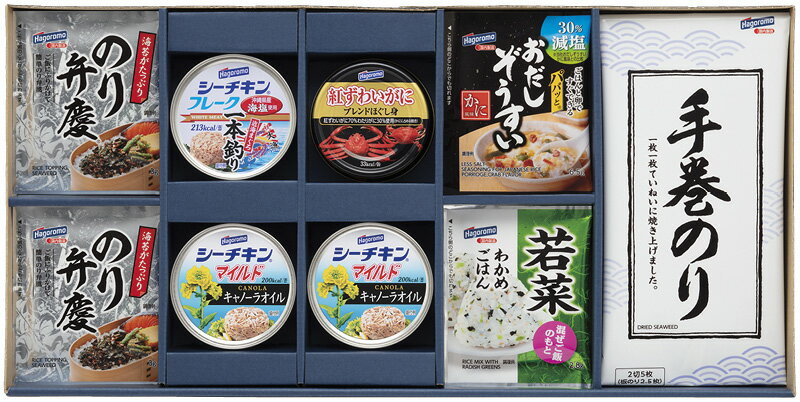 フード 缶詰 はごろもフーズ 和風バラエティギフト おしゃれ 食品 シーチキン 缶詰 バラエティーセット 和風セット ふりかけ のり 進物用 詰合せ 簡単調理 はごろもフーズ 代引不可 限定 セット・詰め合わせ もらう方が嬉しい、使い勝手のいい進物商品。 おすすめ 人気