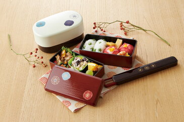 クラフトレシピ さくら弁当箱 箸・箸箱セット PK 【箸 箸箱】【メール便対応】【食洗機不可】【おしゃれでかわいいイラスト付】【カラフルカラー】【木製箸付】【日本製】
