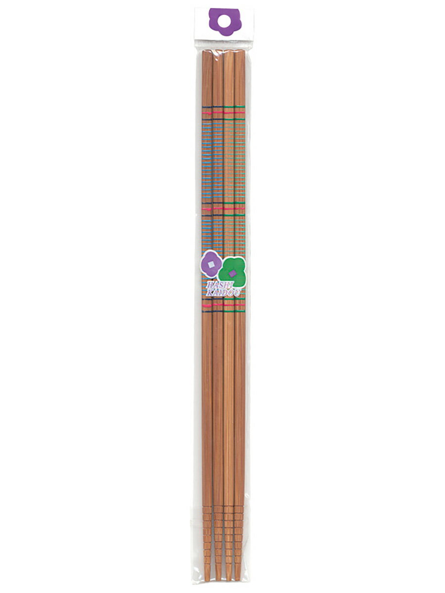 【在庫限り】 箸街道 スス竹唐巻菜箸二組 33.0cm 【あ