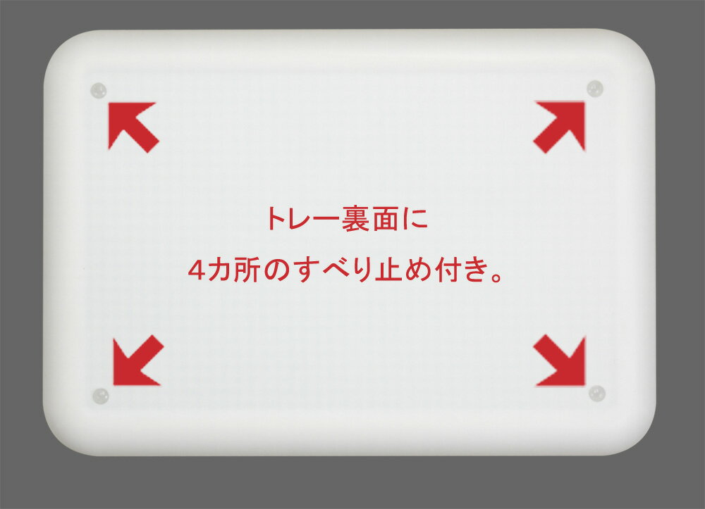 TATSU-CRAFT（タツクラフト） ランチョンマット トレー L 39cm チェック 両面 すべり止め【送料無料】【トレイ お盆 盆 トレー おしゃれ プラスチック すべらない カフェ かわいい】【ノンスリップトレー】【食品衛生法適合 LEADフリー 鉛不使用】【橋本達之助工芸】 2