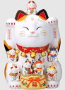 招き猫 錦彩七福神招き猫 8.5号 25.5cm開運 まねき...