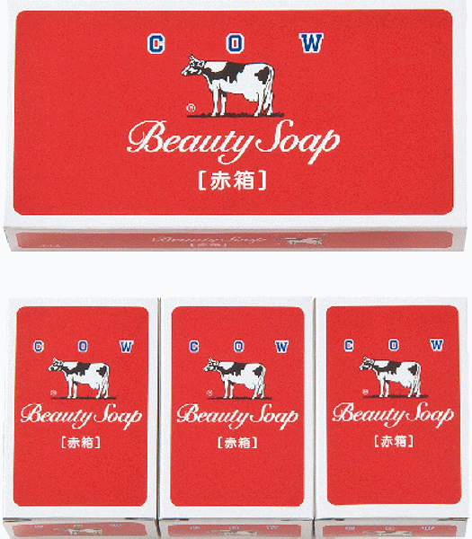 牛乳石鹸 赤箱 3個入り せっけんギフト ノベルティ 粗品 プチギフト お返し 記念品 ご挨拶 景品 賞品 御礼 贈答用【楽ギフ_包装選択】【楽ギフ_のし宛書】...