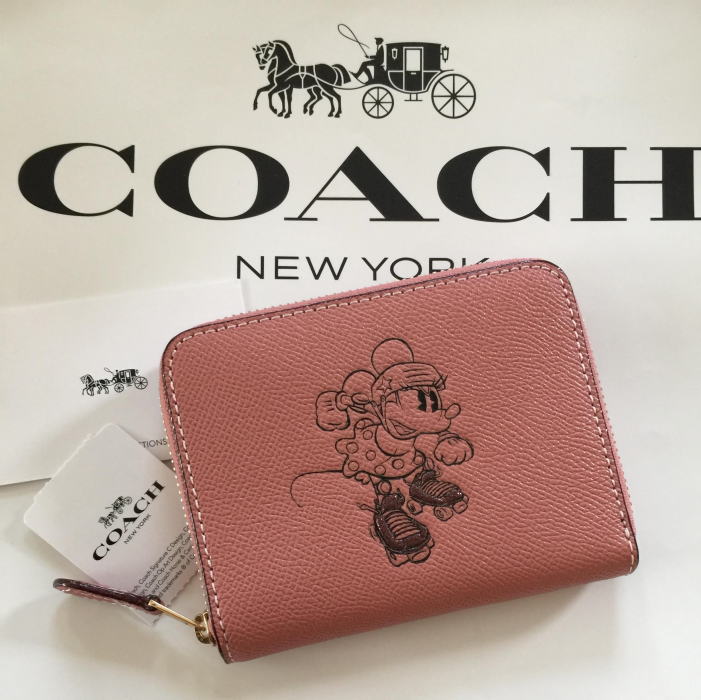 日本在庫 即発送 コーチ ディズニー Disney X Coach ミニーマウス ミニ財布 ピンク F コーチ ミニ財布の注目情報