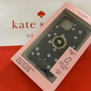 ケイトスペード　Kate spade　アイフォン ケース Ring Stand Polka Dots Resin iPhone Case 11pro　WIRU1379 【即発送】