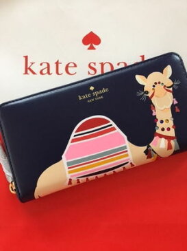 【日本在庫・送料無料】ケイトスペード kete spade WLRU4841 レディース長財布 Spice Things Up Camel Neda ラクダ柄 )