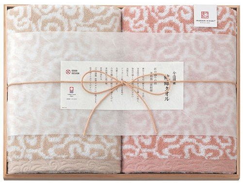 今治謹製 紋織タオルギフト（ピンク）御祝　結婚内祝い　結婚祝　内祝い　快気祝い お見舞い お返し　御礼　出産内祝い　景品　入学内祝い　結婚祝い　香典返し プレゼント 粗品　御見舞御礼　出産祝い　引っ越しご挨拶　御礼　お礼