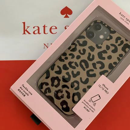 ケイトスペード Kate spade　iPhone12 レオパード柄　アイフォン12　人気　ヒョウ柄　レオパード　WIR00109【即発送】