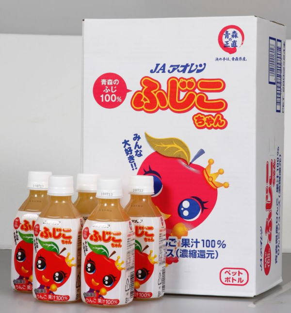 【送料無料】　アオレン青森県産「ふじ」100%りんごジュース280ml24本入り　原料から加工まで安心の青森県産品　お中元　ギフト　御挨拶　、お快気祝い、内祝い、御礼、贈り物に【楽ギフ_包装選択】【楽ギフ_のし宛書】02P06jul10