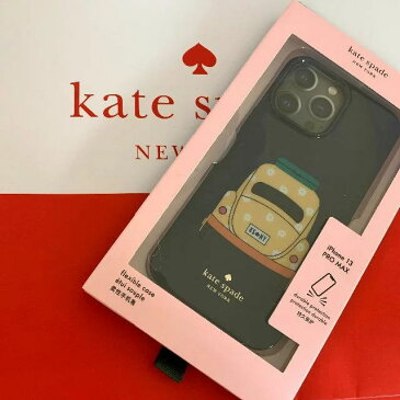 ケイトスペード　Kate spade　iPhone13Pro Max　アイフォン ケース 愛いデイジー柄のビートル風ワーゲン iPhone Case 13Pro Max　k6960【即発送】