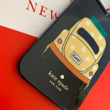 ケイトスペード Kate spade iPhone13Pro Max アイフォン ケース 愛いデイジー柄のビートル風ワーゲン iPhone Case 13Pro Max k6960【即発送】