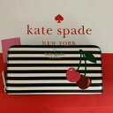 PCgXy[h@fB[Xz@BING LARGE STRIPED CHERRY CONTINENTAL WALLET@ XgCvɃ`F[@ځyz