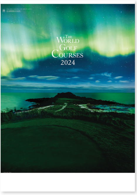 特大サイズ 世界のゴルフ場 カレンダー 2024年カレンダー カレンダー2024 令和6年 壁掛けカレンダー カレンダー 2024 壁掛け ゴルフ