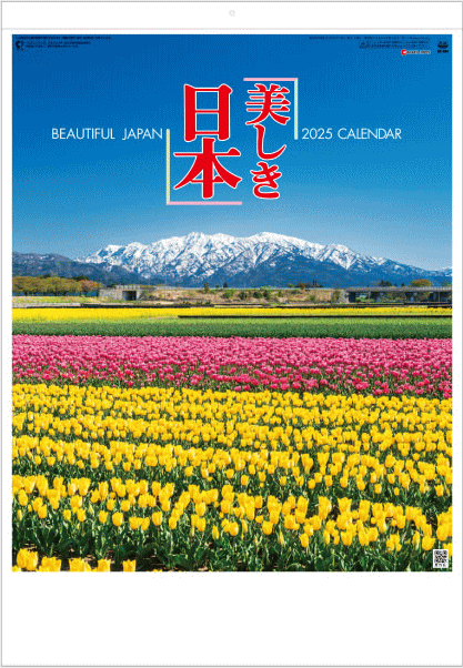 カレンダー 2025 壁掛け　風景　大判サイズ　美しき日本　日本風景　カレンダー　2025年カレンダー　令和7年　壁掛けカレンダー　12ヶ月　数字が見やすい