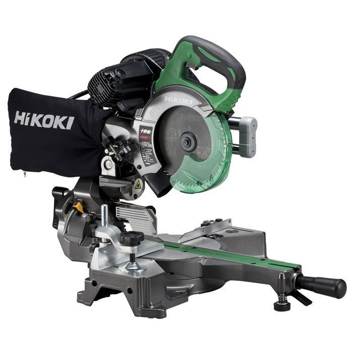 【あす楽　平日13時まで　限定特価！】HiKOKI（ハイコーキ）165mm 卓上スライド丸のこ　C6RSHD(K)　レーザーマーカ付　チップソー(黒鯱)付【DIY/電動工具/丸ノコ/切断工具/工具】