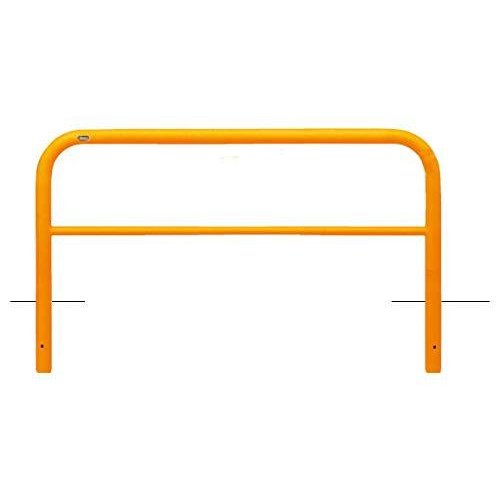 【メーカー直送：代引不可】サンポール sanpole アーチ 固定式 車止めポール 直径60.5mm W1500×H800 黄..