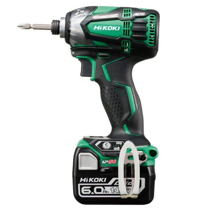 HiKOKI(ハイコーキ)　14．4Vコードレスインパクトドライバ　6．0Ah　グリーン【WH14DDL2-2LYPK-L】【DI..