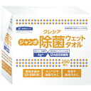 クレシア ジャンボ 除菌 ウェットタオル 詰め替え用 250枚(64135)(855-7556)(4)