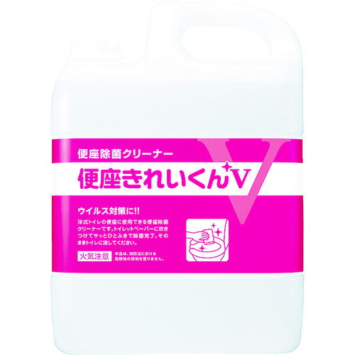 サラヤ SARAYA 便座きれいくんV 5L 50274 836-4643 【トイレ用品/清掃用品/便座除菌クリーナー】