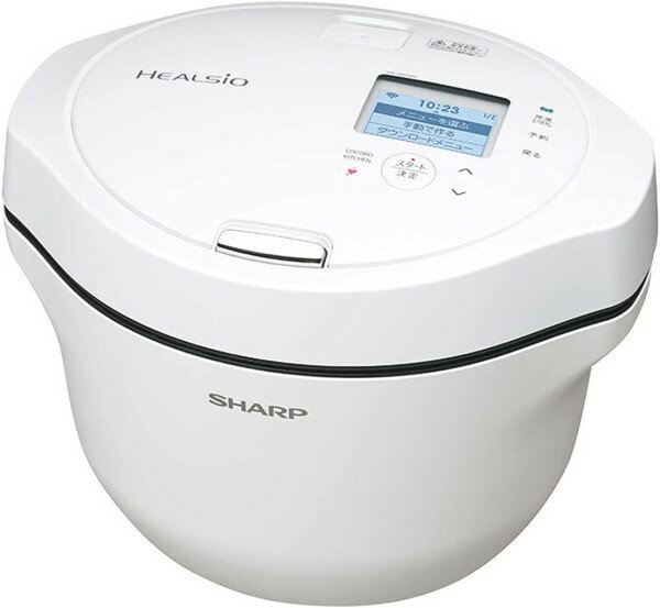 シャープ SHARP　水なし自動調理鍋　HEALSIO ヘルシオホットクック ホワイト系 KN-HW24G-W(KNHW24GW)【家電/キッチン家電/プレゼント/調理】