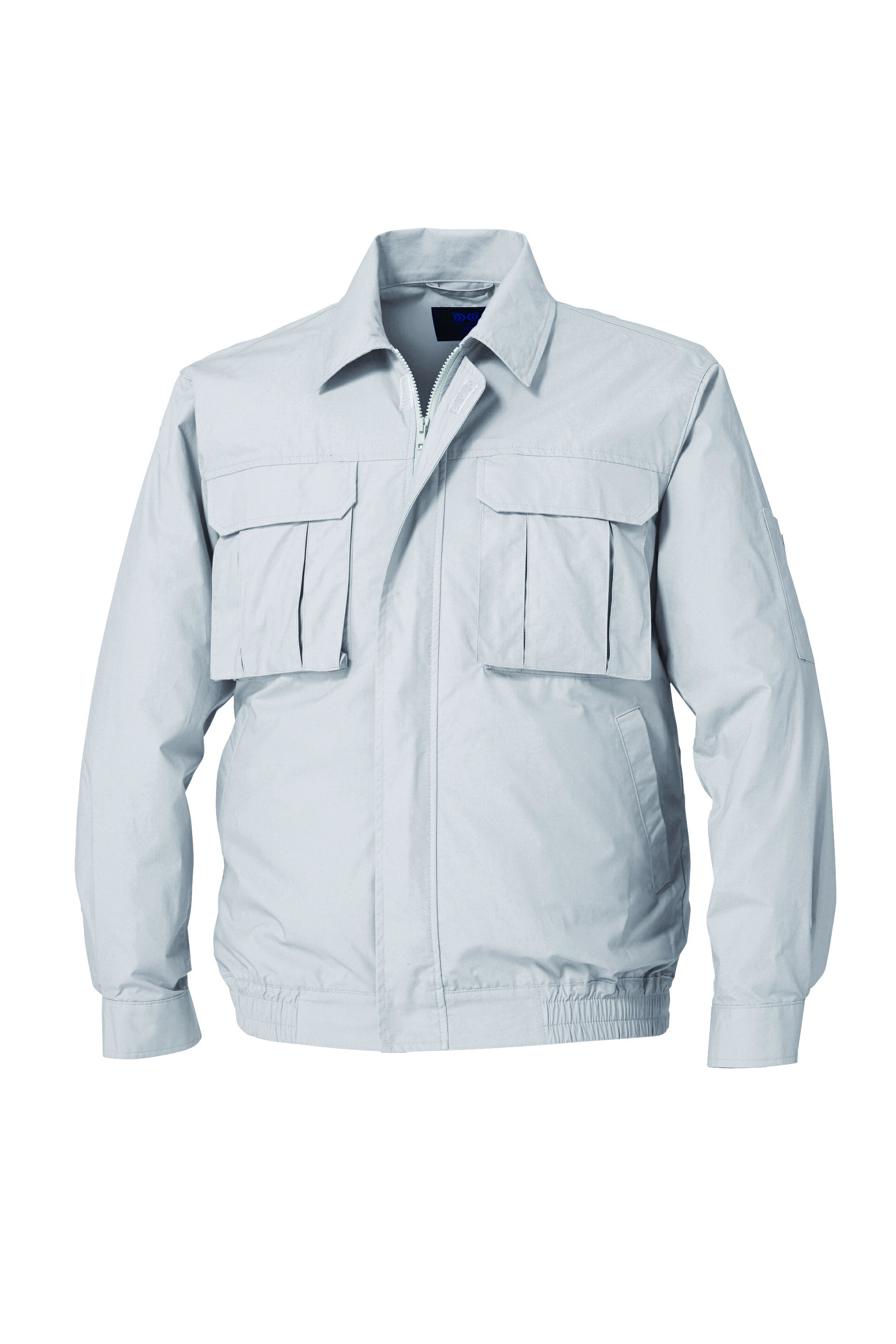 【メーカー直送・代引不可】【空調服】 長袖ブルゾン(ウェアのみ) シルバー L　[KU91900C06S3]