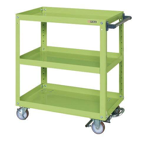 【法人限定：代引き不可】 スーパーワゴン フットブレーキ付 EMR-150BRNU(4)