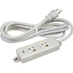 明工　OA用抜止接地タップ2コ口コー MR7902TJ3 [294-9954] 【OAサプライ】[MR7902TJ3]