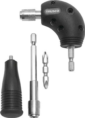 【電動工具・電動ドリルが格安特価】TRUSCO　電動ドライバー用アダプター　L型 TDA510 [270-9457] 【電..