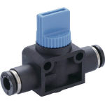 【空圧工具・エアー工具が激安価格】ピスコ　ハンドバルブ　ユニオンストレート HV66 [290-7691] 【スピードコントローラ】[HV6-6]