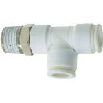 【空圧エアー用チューブ継手が激安特価】チヨダ　ファイブメイルランティ　W（白）16mm・R1／2 F1604RTW [313-6451] 【チューブ継手】[F16-04RTW]