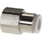 【空圧エアー用チューブ継手が目玉価格】チヨダ　ファイブフィメイルコネクタ　W（白）4mm・R1／4 F402FW [313-6795] 【チューブ継手】[F4-02FW]