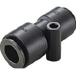 【空圧エアー用チューブ継手がお買い得価格】チヨダ　フジ異径ユニオン（樹脂）8mmX10mm 8R10U [158-8401] 【チューブ継手】[8R-10U]