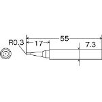 【はんだごて用こて先が激安価格】グット　替こて先SB型TQ−77／95用 TQ77RTSB [364-2291] 【ハンダゴテ】[TQ-77RT-SB]