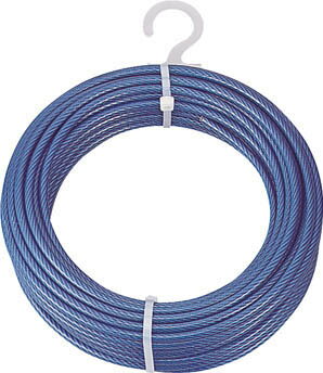 TRUSCO　メッキ付ワイヤーロープ　PVC被覆タイプ　Φ2（3）mmX20m CWP2S20 [215-3998] 【ワイヤロープ】[CWP-2S20]